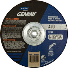 ‎9″ × 1/4″ × 5/8″-11 Gemini Non-Woven Depressed Center Wheel Type 27 24 Grit - Exact Tool & Supply