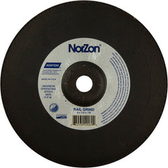 9″ × 1/4″ × 7/8″ NorZon III Non-Woven Depressed Center Wheel Type 27 - Exact Tool & Supply