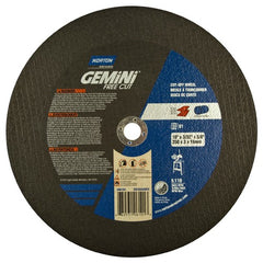 10″ × 0.09375″ × 5/8″ Gemini Stationary Saw Type 01 Straight Cut-Off Wheel Aluminum Oxide - Exact Tool & Supply