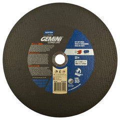 12″ × 7/64″ × 1″ Gemini Chopsaw Type 01 Straight Cut-Off Wheel Aluminum Oxide - Exact Tool & Supply