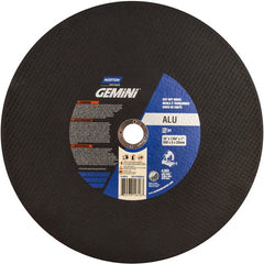 14″ × 7/64″ × 1″ Gemini Chopsaw Type 01 Straight Cut-Off Wheel Aluminum Oxide - Exact Tool & Supply