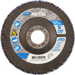 5″ × 1/4″ × 7/8″ Metal Flap Disc Type 29 Conical 40 Grit Zirconia Alumina - Exact Tool & Supply