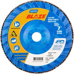 7″ × 1/4″ × 7/8″ SG Blaze R980P Flap Disc Type 27 Flat 80 Grit - Exact Tool & Supply