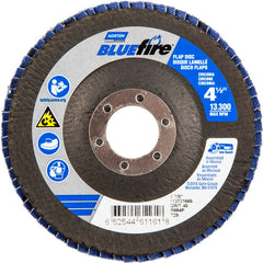 ‎4-1/2 × 7/8″ BlueFire Fiberglass Conical Flap Disc Type 29 P40 Grit R884P Zirconia Alumina - Exact Tool & Supply