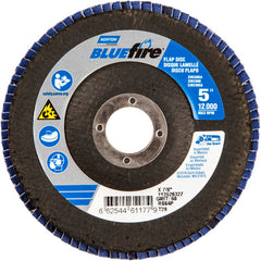 5 × 7/8″ BlueFire Fiberglass Conical Flap Disc Type 29 P60 Grit R884P Zirconia Alumina - Exact Tool & Supply