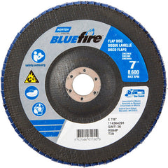 7″ × 1/4″ × 7/8″ NorZon BlueFire R884 Flap Disc Type 29 Conical 36 Grit - Exact Tool & Supply