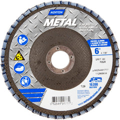 6 × 7/8″ Metal Fiberglass Conical Flap Disc Type 29 P60 Grit R828 Zirconia Alumina - Exact Tool & Supply