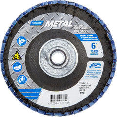 6″ × 1/4″ × 5/8″ Metal Flap Disc Type 29 Conical 40 Grit Zirconia Alumina - Exact Tool & Supply