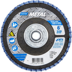 6″ × 1/4″ × 5/8″ Metal Flap Disc Type 29 Conical 60 Grit Zirconia Alumina - Exact Tool & Supply