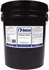 Detco - 5 Gal Pothole Patch - Black, 5 Sq Ft Coverage - Exact Tool & Supply