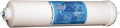 Aquaverve - 2-1/2" OD, 1µ, Mesh Multifilament Polyester Universal Drinking Water Carbon Block Cartridge Filter - 12" Long, Reduces Chlorine, Tastes, Odors, VOCs & Cysts - Exact Tool & Supply