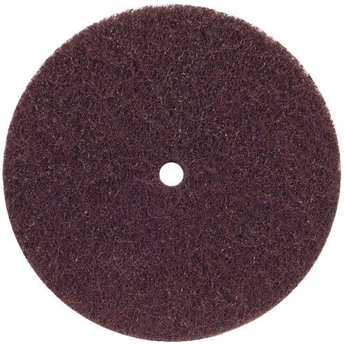 6 × 1/2″ Bear-Tex High Strength Non-Woven Arbor Hole Disc Aluminum Oxide Medium Grit - Exact Tool & Supply