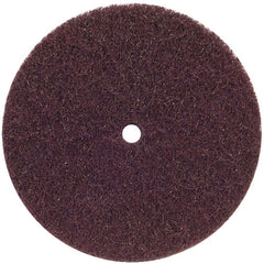 6 × 1/2″ Bear-Tex High Strength Non-Woven Arbor Hole Disc Aluminum Oxide Medium Grit - Exact Tool & Supply