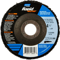 ‎4-1/2 × 7/8″ Bear-Tex Rapid Strip Non-Woven Depressed Center Disc Silicon Carbide Extra Coarse Grit Type 27 - Exact Tool & Supply