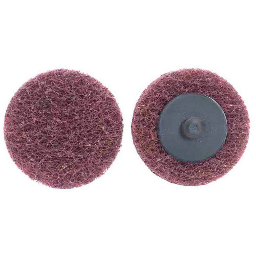 3″ Bear Tex Non Woven Quick Change Disc Type TR/III Medium Grit Aluminum Oxide - Exact Tool & Supply
