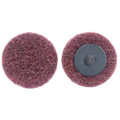 3″ Bear Tex Non Woven Quick Change Disc Type TR/III Medium Grit Aluminum Oxide - Exact Tool & Supply