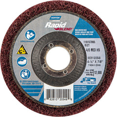 ‎4-1/2″ × 7/8″ Rapid Prep Depressed Center Finishing Wheel 150-180 Grit Aluminum Oxide - Exact Tool & Supply