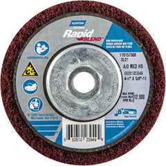 ‎4-1/2″ × 5/8″-11 Rapid Prep Depressed Center Finishing Wheel 150-180 Grit Aluminum Oxide - Exact Tool & Supply
