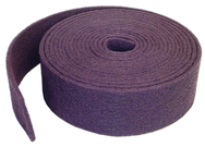 6'' x 30 ft. - Maroon - Aluminum Oxide Very Fine Grit - Bear-Tex Clean & Blend Roll - Exact Tool & Supply