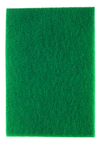 3-1/4 x 6-1/4 x 3/4" - Green/Yellow; Scour-N-Sponge Pad; Aluminum Oxide; Very Fine - Exact Tool & Supply