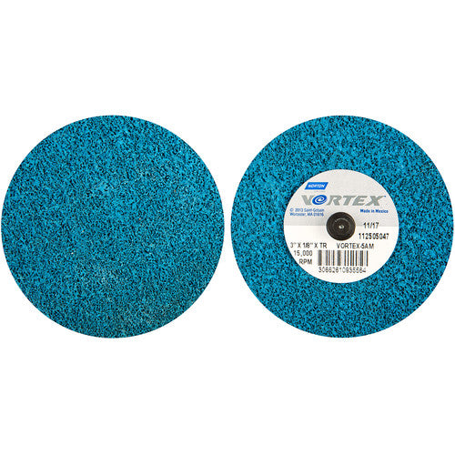 3″ × 1/8″ Vortex Unified Wheel 5AM Type TR/lll Aluminum Oxide - Exact Tool & Supply
