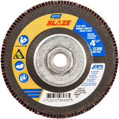 ‎4-1/2″ × 1/4″ × 5/8″-11 SG Blaze R980P Flap Disc Type 27 Flat 80 Grit - Exact Tool & Supply