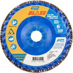 6″ × 7/8″ 40 Grit Type 27 Blaze Flap Disc - Exact Tool & Supply