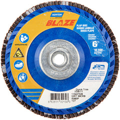 ‎6″ × 5/8″-11 80 Grit Type 27 Blaze Flap Disc - Exact Tool & Supply