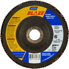 6″ × 7/8″ 60 Grit Type 27 Blaze Flap Disc - Exact Tool & Supply