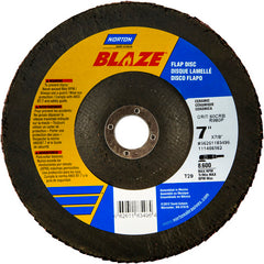 7″ × 1/4″ × 7/8″ SG Blaze R980P Flap Disc Type 29 Conical 80 Grit - Exact Tool & Supply