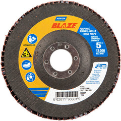 5 × 7/8″ Blaze Fiberglass Conical Flap Disc Type 29 36 Grit R980P Premium Ceramic Alumina - Exact Tool & Supply
