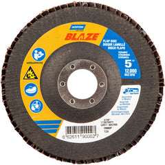 5 × 7/8″ Blaze Fiberglass Conical Flap Disc Type 29 40 Grit R980P Premium Ceramic Alumina - Exact Tool & Supply