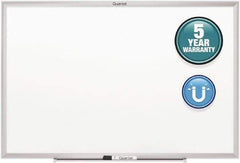 Quartet - 36" High x 60" Wide Magnetic Dry Erase Board - Steel, Includes Dry-Erase Marker & Mounting Kit - Exact Tool & Supply