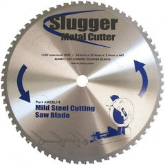 Fein - 14" Diam, 1" Arbor Hole Diam, 66 Tooth Wet & Dry Cut Saw Blade - Carbide-Tipped, Standard Round Arbor - Exact Tool & Supply