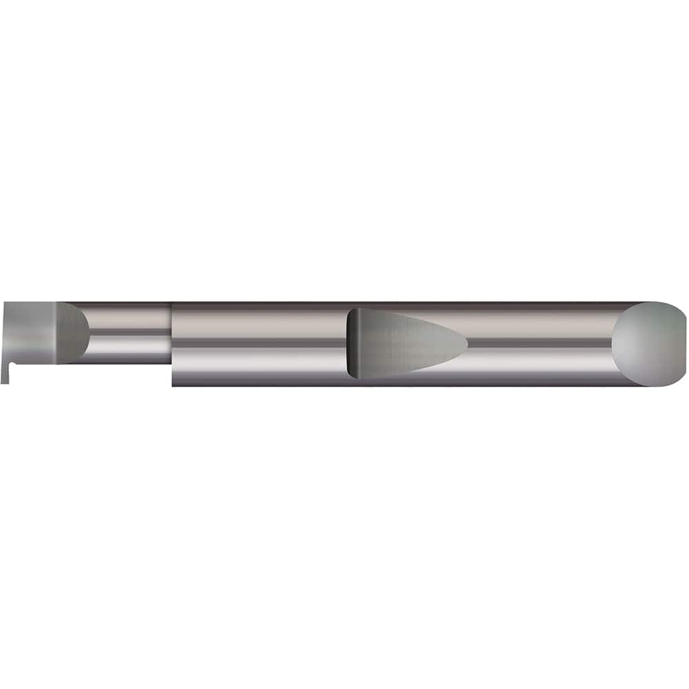 Micro 100 - Grooving Tools; Grooving Tool Type: Retaining Ring ; Material: Solid Carbide ; Shank Diameter (Decimal Inch): 0.1875 ; Shank Diameter (Inch): 3/16 ; Groove Width (Decimal Inch): 0.0200 ; Projection (Decimal Inch): 0.0300 - Exact Tool & Supply
