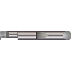 Micro 100 - Grooving Tools; Grooving Tool Type: Retaining Ring ; Material: Solid Carbide ; Shank Diameter (Decimal Inch): 0.1875 ; Shank Diameter (Inch): 3/16 ; Groove Width (Decimal Inch): 0.0200 ; Projection (Decimal Inch): 0.0300 - Exact Tool & Supply
