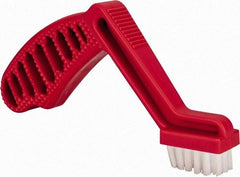 3M - 6 Rows x 4 Columns Parts Brush - 9" OAL, 5/8" Trim Length, Plastic Pistol Handle - Exact Tool & Supply