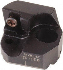 WOHLHAUPTER - Neutral Cut, 28mm Min Bore Diam, Size F101 Modular Boring Cutting Unit Head - 3.307" Max Bore Depth, Through Coolant, Compatible with CCMT06 - Exact Tool & Supply