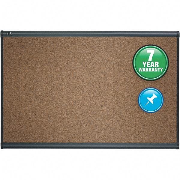 Quartet - 24" High x 36" Wide Cubicle Magnetic - Cork, Includes Mounting Kit - Exact Tool & Supply