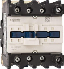 Schneider Electric - 4 Pole, 120 Coil VAC at 60 Hz, 60 Amp at 440 VAC, Nonreversible IEC Contactor - Bureau Veritas, CCC, CSA, CSA C22.2 No. 14, DNV, EN/IEC 60947-4-1, EN/IEC 60947-5-1, GL, GOST, LROS, RINA, RoHS Compliant, UL 508, UL Listed - Exact Tool & Supply