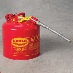 Eagle - Safety Dispensing Cans Type: Type II Safety Can Capacity: 5 Gal - Exact Tool & Supply