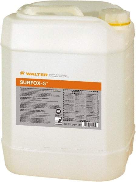 WALTER Surface Technologies - 5.3 Gallon, TIG Welder PH Neutral Formula - For Use with Surfox 104 or 204 - Exact Tool & Supply