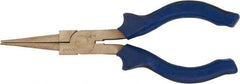 Ampco - 6-1/4" OAL, 1-9/16" Jaw Length x 1/4" Jaw Width, Long Nose Pliers - Round Nose Head - Exact Tool & Supply