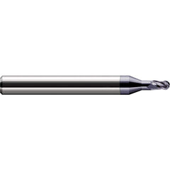 Harvey Tool - 1.4mm Diam, 0.082" LOC, 3 Flute Solid Carbide Ball End Mill - Exact Tool & Supply