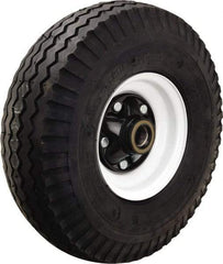 Hamilton - 18 Inch Diameter x 5-3/4 Inch Wide, Rubber Caster Wheel - 1,655 Lb. Capacity, 4-7/8 Inch Hub Length, 1 Inch Axle Diameter, Tapered Roller Bearing - Exact Tool & Supply