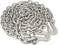 Value Collection - 5/16" Welded Tie Down Chain - 3,900 Lb Capacity, Grade 40, Self-Colored Finish - Exact Tool & Supply