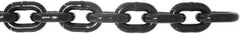 Value Collection - 9/32" Welded Alloy Chain - 3,500 Lb Capacity, Grade 80, 25' Long, Black Lacquer Finish - Exact Tool & Supply