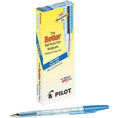 Pilot - Conical Ball Point Pen - Blue - Exact Tool & Supply