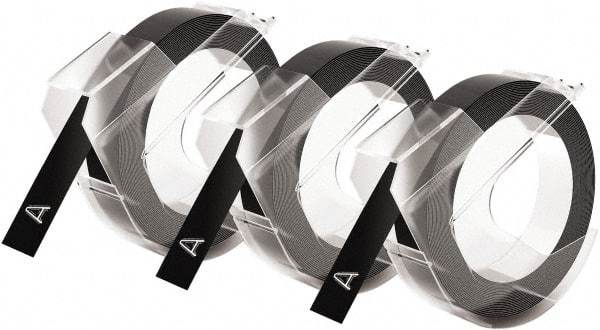 Dymo - Black Embossing Tape - For DYMO Office Express & Office Mate Embossers - Exact Tool & Supply