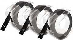 Dymo - Black Embossing Tape - For DYMO Office Express & Office Mate Embossers - Exact Tool & Supply
